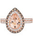 Фото #5 товара Кольцо Le Vian Peach Morganite Teardrop Halo