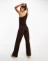 4th & Reckless carlie jumpsuit in brown