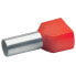 Klauke 8718 - Pin terminal - Copper - Straight - Red - Copper - Polypropylene (PP) - 2 mm²