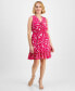 Фото #1 товара Платье с цветочным принтом I.N.C. International Conceptsueil_i рuffled-hem, созданное для Macy's