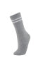 Kadın 3lü Pamuklu Uzun Çorap A5878axns