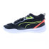 Фото #9 товара Puma Playmaker PRO 37757204 Mens Black Leather Athletic Basketball Shoes