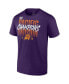 Фото #3 товара Men's Purple Phoenix Suns 2022 Pacific Division Champions Locker Room T-shirt