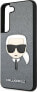 Karl Lagerfeld Karl Lagerfeld KLHCS22MSAKHSL S906 S22+ srebrny/silver hardcase Saffiano Ikonik Karl`s Head