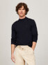 Фото #1 товара Solid Wool-Blend Mockneck Sweater