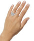ფოტო #2 პროდუქტის Diamond Emerald Shaped Halo Cluster Engagement Ring (3 ct. t.w.) in 14k White Gold