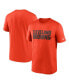 Фото #2 товара Men's Orange Cleveland Browns Legend Wordmark Performance T-shirt