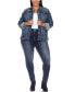 Фото #3 товара Куртка джинсовая White Mark плюс размер классическая