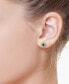 ფოტო #4 პროდუქტის EFFY® Sapphire (1/3 ct. t.w.) & Diamond (1/3 ct. t.w.) Stud Earrings in 14k White Gold. (Also available in Ruby and Emerald)