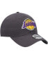 Фото #4 товара Men's Charcoal Los Angeles Lakers Team 2.0 9TWENTY Adjustable Hat