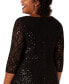 Фото #5 товара Plus Size Sequined Lace Dress