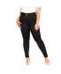 Фото #1 товара Plus Size Asha Skinny Petite Black Jean