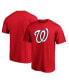 ფოტო #1 პროდუქტის Men's Red Washington Nationals Official Logo T-shirt