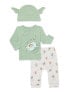 Фото #5 товара The Mandalorian Bodysuits Baby Shower Gift Set Unisex 3-6 M Green Covered Feet