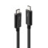 Lindy Thunderbolt 3 Cable 2m - Male - Male - 2 m - Black - 20 Gbit/s - 4096 x 2160 pixels