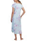 Фото #2 товара Women's Gathered Floral Nightgown