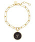 14K Gold Plated Callie Enamel Initial Bracelet