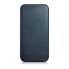 Фото #2 товара Глянцевый кожаный iPhone 14 чехол с магнитной крышкой CE Oil Wax Premium Leather Заказ синий