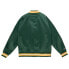 Mitchell & Ness Lightweight Satin Jacket Mens Green Coats Jackets Outerwear STJK