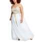 Фото #6 товара Trendy Plus Size Strapless Embellished Gown, Created for Macy's