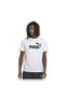 586666 Ess Logo Tee Beyaz Erkek T-Shirt