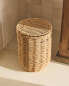 Bathroom wastepaper bin with removable lid