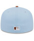 Фото #3 товара Men's Light Blue/Brown Atlanta Braves Spring Color Basic Two-Tone 59Fifty Fitted Hat