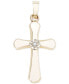 ფოტო #1 პროდუქტის Diamond Accent Cross in 14k Gold