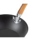 Фото #3 товара Professional Series Cast Iron Stir Fry Pan with Maple Handle, 11.5"