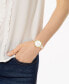 Фото #4 товара Women's Metro Three-Hand Blush Leather Watch 30mm