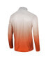 Men's White, Orange Miami Hurricanes Laws of Physics Quarter-Zip Windshirt