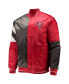 ფოტო #3 პროდუქტის Men's Red, Black Tampa Bay Buccaneers Leader Varsity Satin Full-Snap Jacket