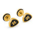 Gold-plated steel earrings KS-149
