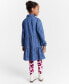 Girls Cotton Chambray Shirtdress, Created for Macy's XL - фото #5