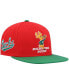 Фото #2 товара Men's Red and Green Milwaukee Bucks Hardwood Classics Snapback Hat