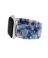 Фото #3 товара Women's Blue Marbled Acetate Expansion Bracelet designed for 38/40/41mm Apple Watch