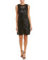 Tart Women's Tart faux Leather Vela Sheath Dress Sz. Small (Black) 151331