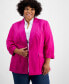 Plus Size 3/4-Sleeve Blazer, Created for Macy's