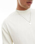 ASOS DESIGN long sleeved turtle neck with seam detail in ecru