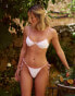 Фото #1 товара The Frolic X Lyds Butler Eleanora contrast binding tie side bikini bottom