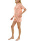 Фото #3 товара Women's 2-Pc. Printed Short Pajamas Set