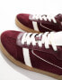 Stradivarius trainer with gum sole in cherry