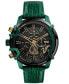 Фото #1 товара Часы Diesel Griffed Green Leather Watch
