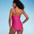 Фото #5 товара Women's One Shoulder Twist One Piece Swimsuit - Shade & Shore Purple S