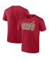 Men's Scarlet San Francisco 49ers 2022 NFC West Division Champions Big and Tall Divide and Conquer T-shirt