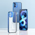 Фото #6 товара Чехол для смартфона Joyroom Ultra тонкий прозрачный с металлическим ободком для iPhone 12 Pro Max темно-синий