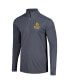 ფოტო #3 პროდუქტის Men's Gray Baylor Bears Textured Quarter-Zip Jacket