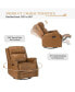 Amos Vintage-like Genuine Leather Recliner with Tufted Design