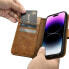 Фото #12 товара Чехол для смартфона ICARER iPhone 14 Pro Anti-RFID оловянно-восковой кошелек светло-коричневый