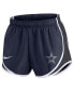 Women's Navy Dallas Cowboys Plus Size Tempo Shorts